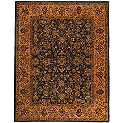 Safavieh Handmade Golden Jaipur Black/ Gold Wool Rug (76 X 96)