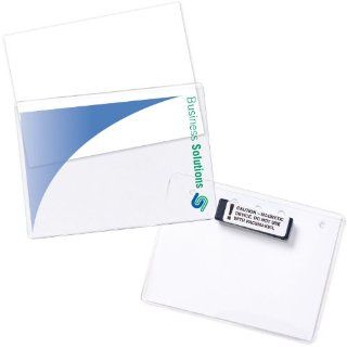 4" x 3" Vinyl Name Tag Holder, Magnet, 2 Color Imprint (Item # HVMIC2) : Office Products : Office Products