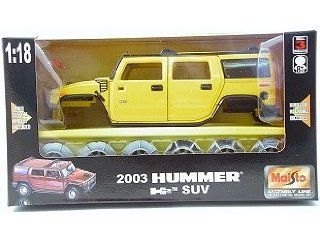 Maisto 2003 Hummer H2 SUV 118 Scale Die Cast Model Kit Toys & Games