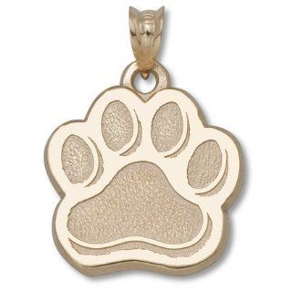 Mississippi State Bulldogs 5/8" Paw Print Pendant   10KT Gold Jewelry : Sports & Outdoors