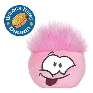 Disney Club Penguin Pink 4'' Pet Puffle   Cheerful: Likes to Jump!: Toys & Games