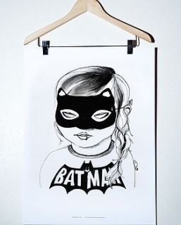 batgirl print by bodie and fou