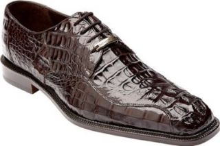 Belvedere Chapo Black All Over Genuine Hornback Crocodile Men Shoes: Oxfords Shoes: Shoes