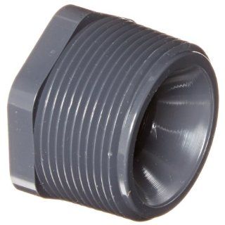 Spears 439 G Series PVC Pipe Fitting, Bushing, Schedule 40, Gray, 1 1/2" NPT Male x 3/4" NPT Female: Industrial Pipe Fittings: Industrial & Scientific