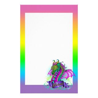 "Sonya" Rainbow Believe Dragon Art Stationery
