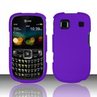 For ZTE Z431 (AT&T) Rubberized Cover   Purple: Cell Phones & Accessories