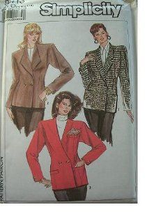 MISSES LINED CLASSIC JACKET SIZE 12 14 16 SIMPLICITY PATTERN 9413