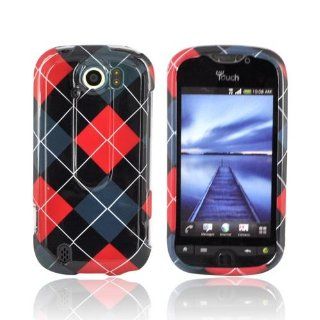 Red Black & Gray Argyle HTC MyTouch 4G Plastic Case Cover [Anti Slip] Supports Premium High Definition Anti Scratch Screen Protector; Durable Fashion Snap on Hard Case; Coolest Ultra Slim Case Cover for MyTouch 4G Supports HTC 4G Devices From Verizon, 