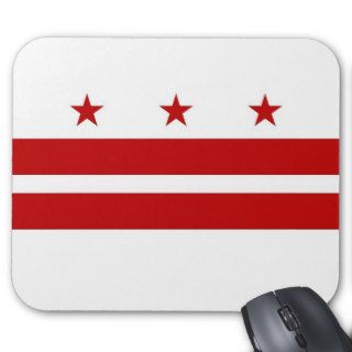 Mouse pad with Flag of Washington DC   USA