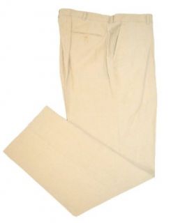 Polo Ralph Lauren Men's Beige Linen Silk Flat Front Pants Big&Tall 40TallX36L at  Mens Clothing store