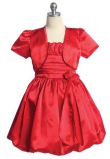 SIZE 8   Red Christmas Holiday Party Dress for Girls (Size 2 4 6 8 10 12): Special Occasion Dresses: Clothing