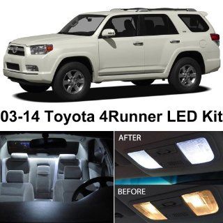 Toyota 4Runner 2003 2014 Xenon White Premium LED Interior Lights Package Kit (10 Pieces): Automotive