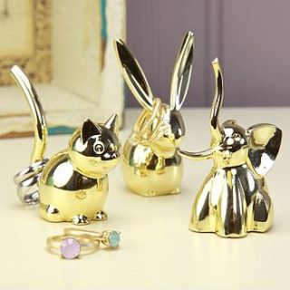 umbra zoola brass animal ring holders by lisa angel homeware and gifts