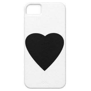 Black and White Love Heart Design. iPhone 5 Case