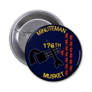 176th AHC Minuteman Musket Buttons