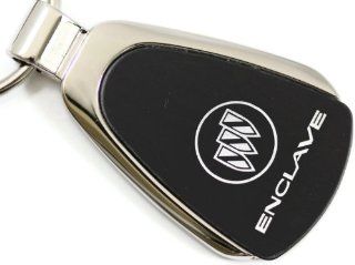 Buick Enclave Black Teardrop Key Fob Authentic Logo Key Chain Key Ring Keychain Lanyard Automotive