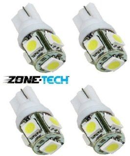 Zone Tech LED replacements for Malibu Landscape light 5 LED SMD SMT 194 T10 Wedge Base Warm White 12V DC/AC 1407WW (Pack of 4): Automotive