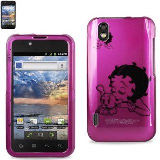 Reiko 2DPC LGLS855 B439HPK Premium Durable Snap On Protective Case for LG Marguee LS855   1 Pack   Retail Packaging   Hot Pink: Cell Phones & Accessories