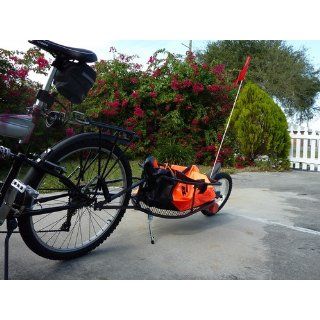 Aosom Solo Single Wheel Bicycle Cargo Bike Trailer : Cargo Carrier Bike Trailers : Sports & Outdoors