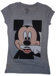Disney Mickey Mouse Finger Mustache Licensed Graphic T Shirt   Medium at  Womens Clothing store