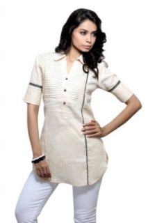 Women's Short Sleeve Cotton Shirt Blouse at  Womens Clothing store
