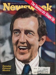 NEWSWEEK Edmund Muskie Bruce van Voorst 11/16 1970: Entertainment Collectibles