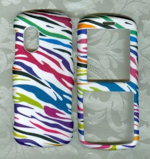 White Multi Color Zebra Samsung T459 459 Gravity Snap on Case Phone Cover: Cell Phones & Accessories