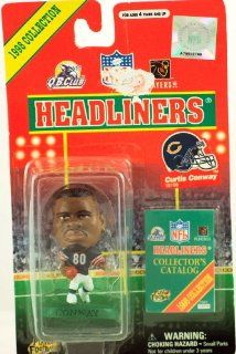 1998   Corinthian   NFL   Headliners   Curtis Conway #80   Chicago Bears   Vintage 3 Inch Sports Figure   w/ Collector's Catalog   Limited Edition   Collectible: Toys & Games