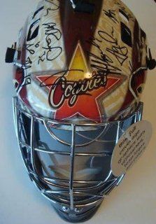 2011 12 Phoenix Coyotes Team Signed Goalie Mask w/COA Doan, Smith, Whitney   Autographed NHL Helmets and Masks : Hockey Helmets : Sports & Outdoors