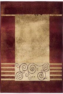 Generations Area Rug, 8' SQUARE, RED BEIGE   Area Rug Sets