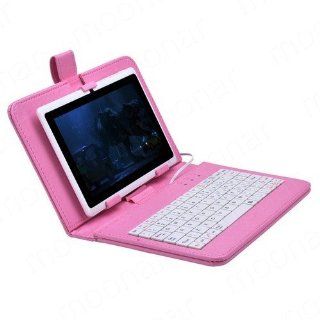 9" Pink Wide Case Cover USB Keyboard for Android Tablet PC: Computers & Accessories