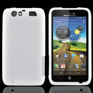 CoverON Soft Silicone WHITE Skin Cover Case for MOTOROLA MB886 DINARA / ATRIX 3 ATT [WCP451]: Cell Phones & Accessories