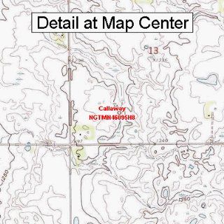 USGS Topographic Quadrangle Map   Callaway, Minnesota (Folded/Waterproof)  Outdoor Recreation Topographic Maps  Sports & Outdoors