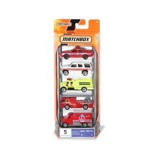 Matchbox Vehicle 5 PackFire Chief Toys & Games