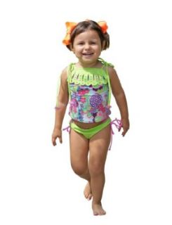Chikolat Kids Beachwear Baby Girls 18 24m   5t Tankini "Flower Mint": Clothing