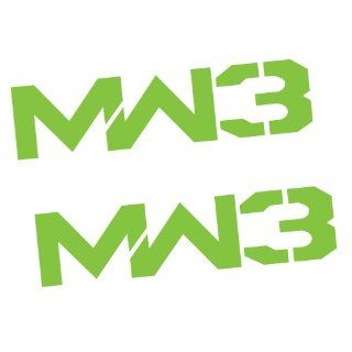 (2) MW3 Lime Green 3 inch Game Stickers Modern Warfare 3 Call of Duty Xbox 360 decal : Everything Else
