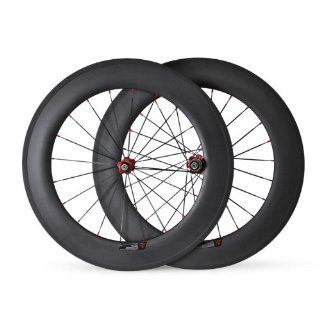 Baixiang 700c 88mm Carbon Clincher Wheels Road Bike Bicycle Parts Wheelset for Shimano : Sports & Outdoors