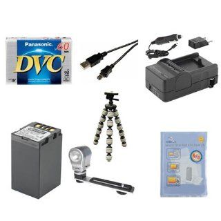 JVC GR DF470US Camcorder Accessory Kit includes: ZELCKSG Care & Cleaning, GP 22 Tripod, SDM 115 Charger, DVTAPE Tape/ Media, SDBNVF733 Battery, USB5PIN USB Cable, ZE VLK18 On Camera Lighting : Digital Camera Accessory Kits : Camera & Photo