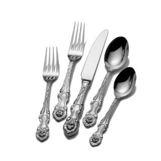 Wallace Lion 18/10 45 Piece Flatware Set, Service for 8: Kitchen & Dining