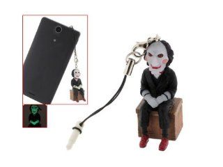 3.5mm Saw Jigsaw Puppet Earphone Jack Anti Dust Glow Plug Ear Cap for iPhone 5 4: Cell Phones & Accessories