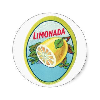Vintage Limonada Label Sticker
