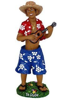 Yo Dude Hawaiian Dashboard Hula Doll: Automotive