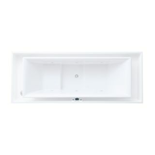 KOHLER Sok 103.75 in L x 41 in W x 26.5 in H White Acrylic Rectangular Drop In Bathtub with Center Drain