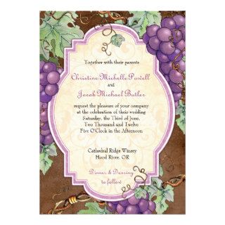 Grape Vineyard Wedding Invitation