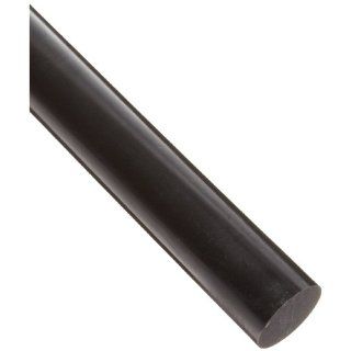 Polyurethane Round Rod, ASTM D 470, Black, 2 1/2" OD, 6" Length: Specialty Plastics Raw Materials: Industrial & Scientific