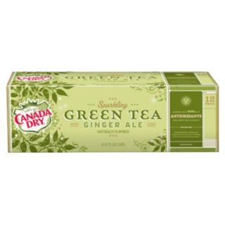 Canada Dry Sparkling Green Tea Ginger Ale 12 oz,