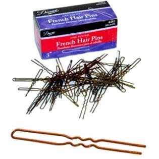 Diane French Hair Pins with high tension (rounded tips) Made in France 1 3/4" Black #482 : Beauty