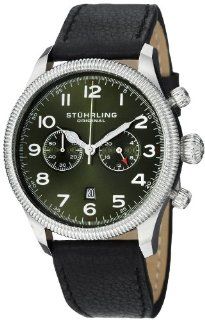 Stuhrling Original Men's 482.33155 Champion Victory Velo Quartz Chronograph Date Green Dial Watch: Watches