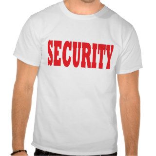 Security   Red Tee Shirts