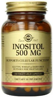 Solgar Inositol Vegetable Capsules, 500 mg, 100 Count: Health & Personal Care